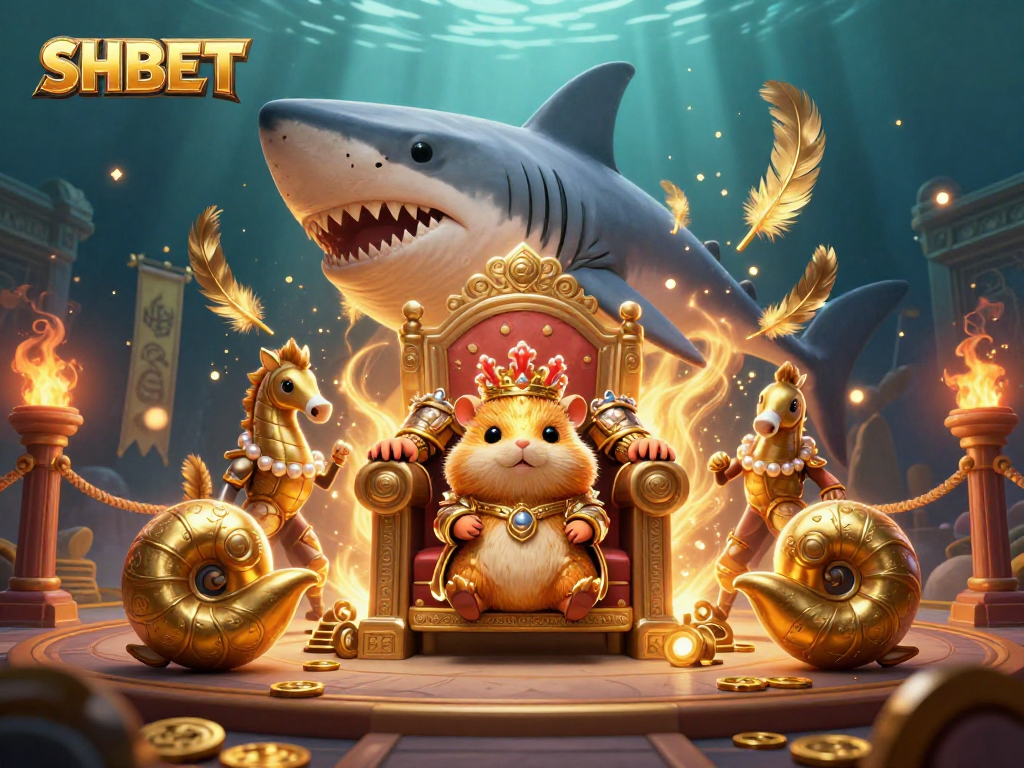 Spin the reels at SHBET with immersive 3D gaming amidst golden treasures and royal characters.